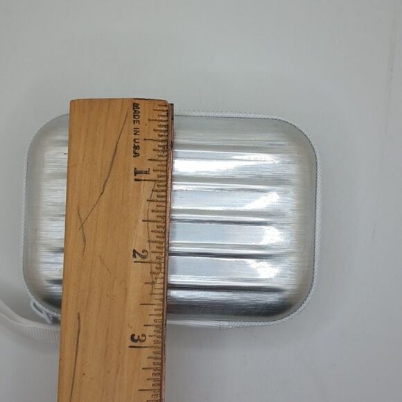 SILVER RFID zipper wallet protection case - Picture 4 of 6